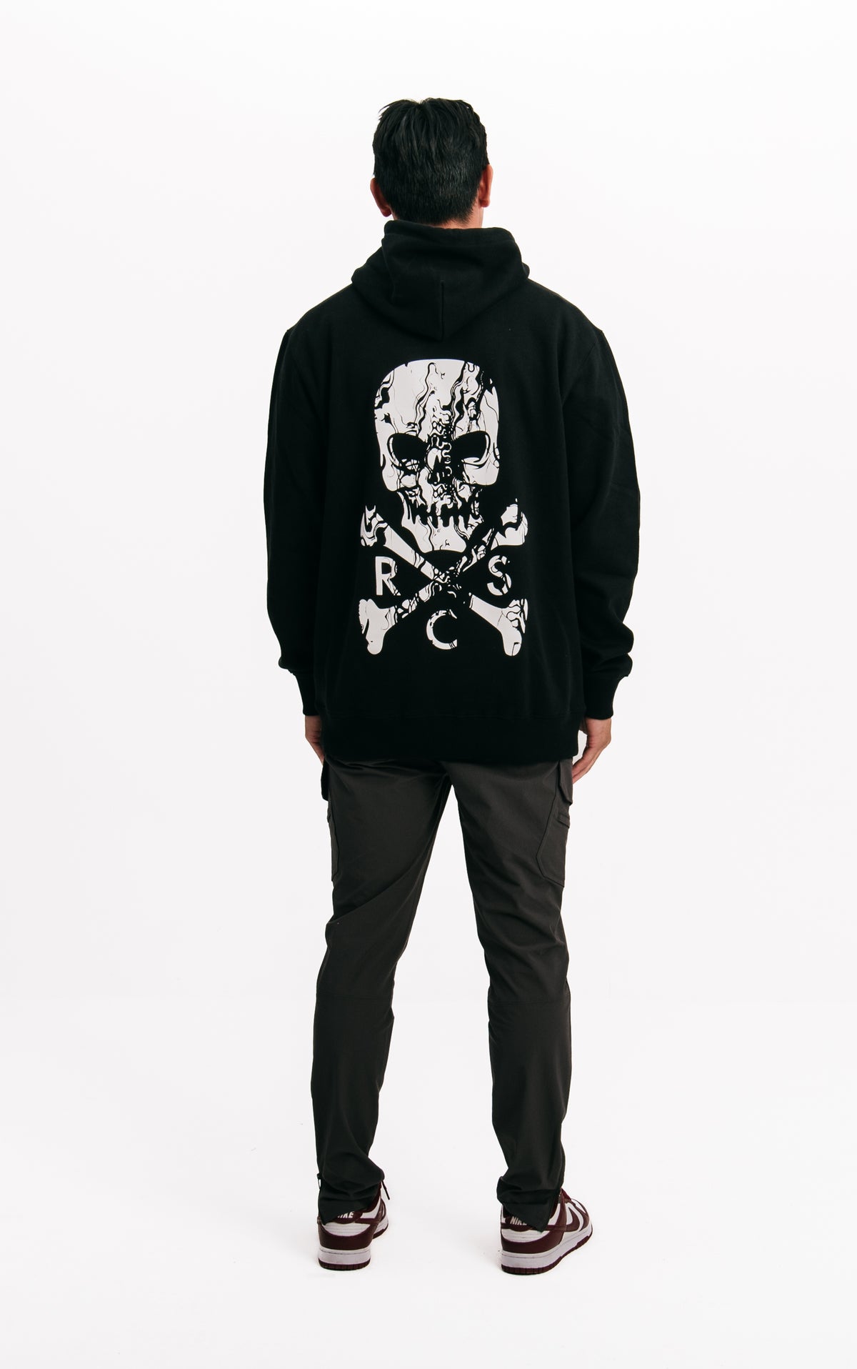 Marb Skull Hood Black