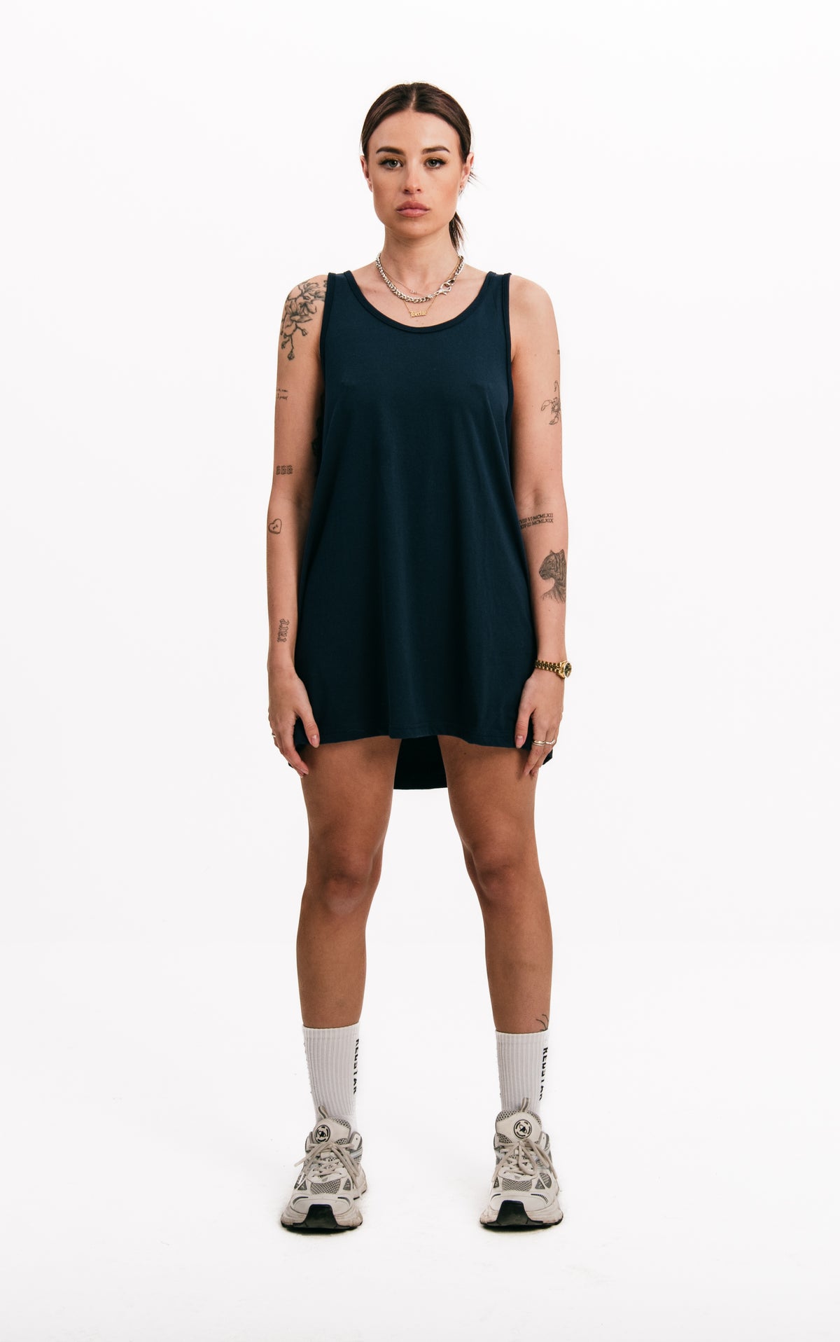 Marb Skull Vest Navy