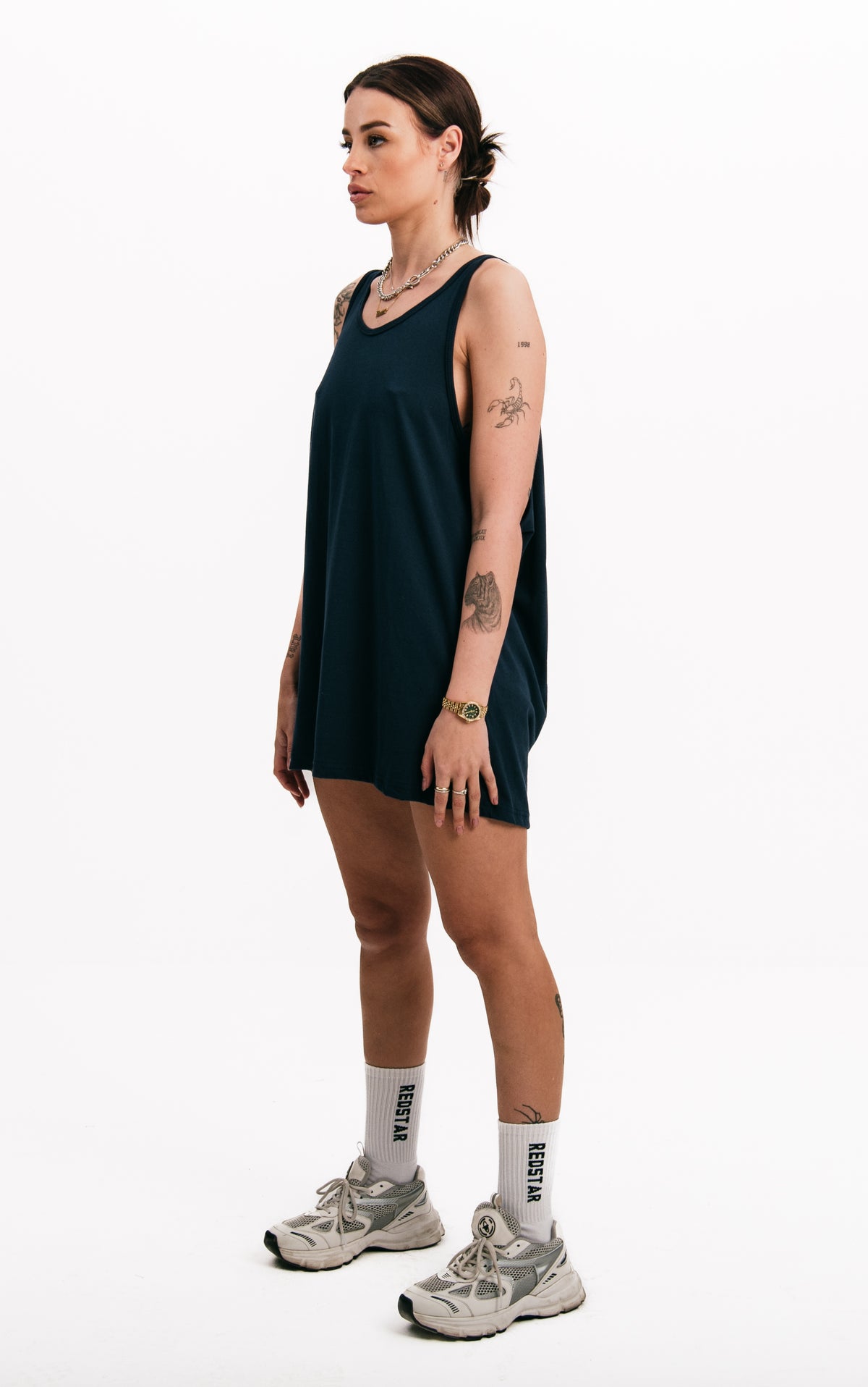 Marb Skull Vest Navy