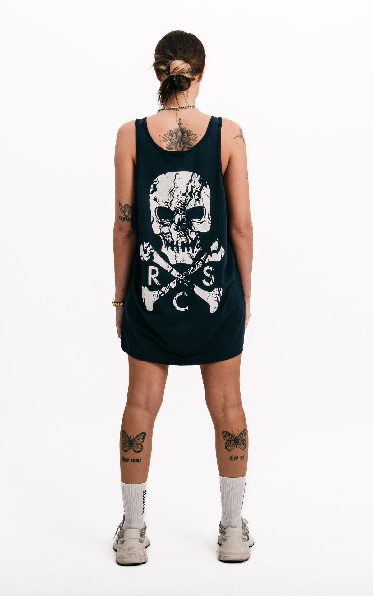 Marb Skull Vest Navy