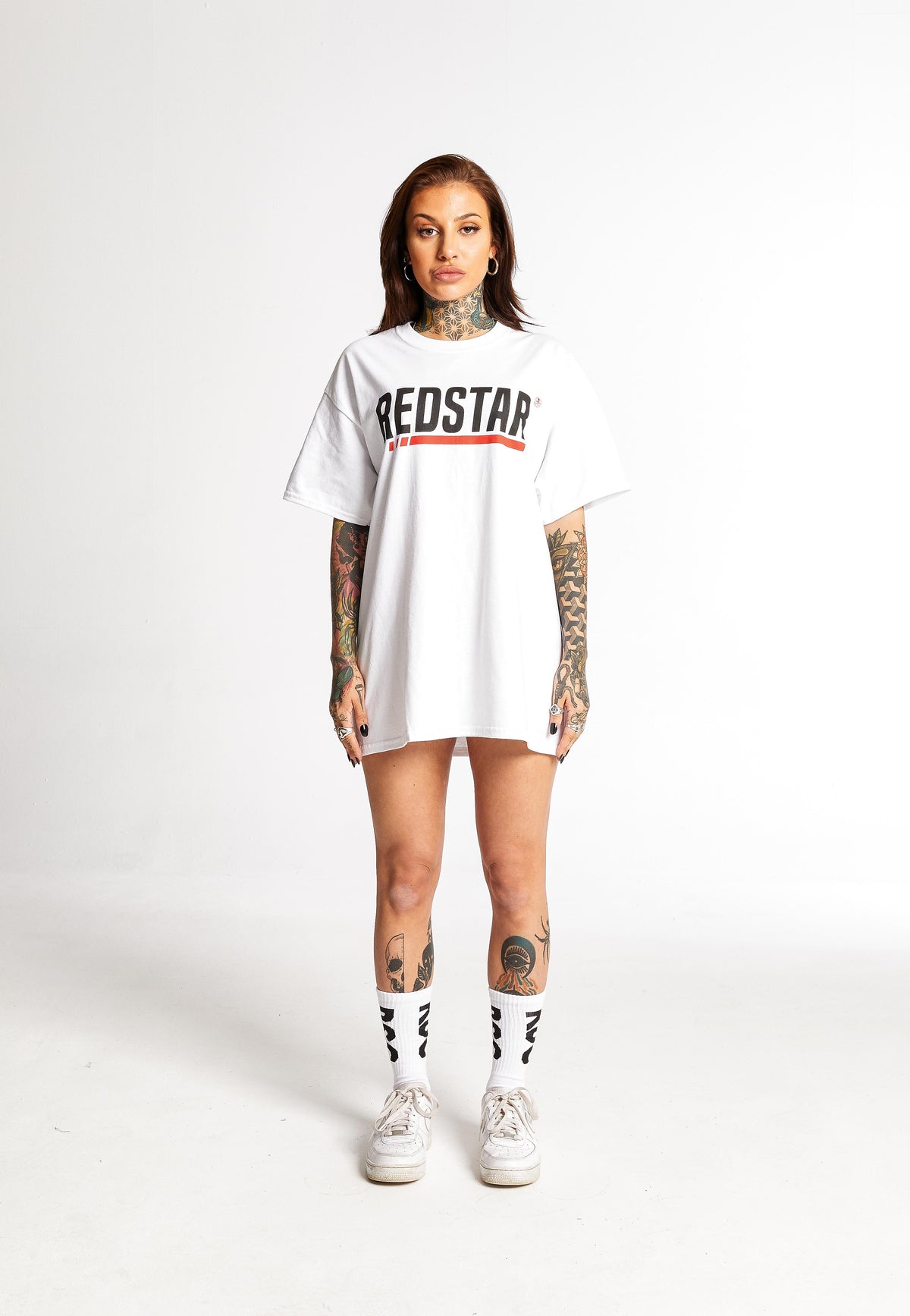 Redstripe White